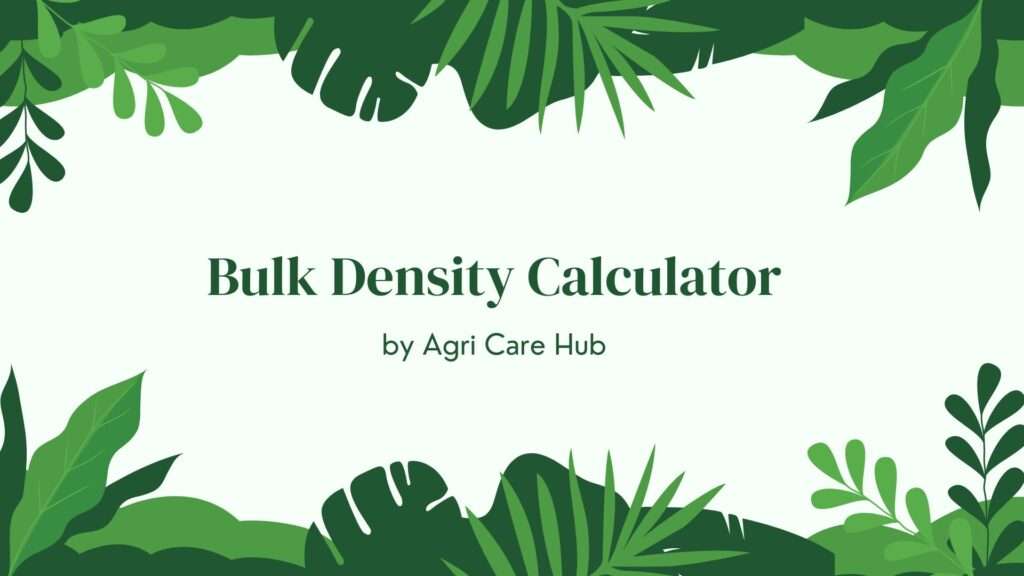 Bulk Density Calculator