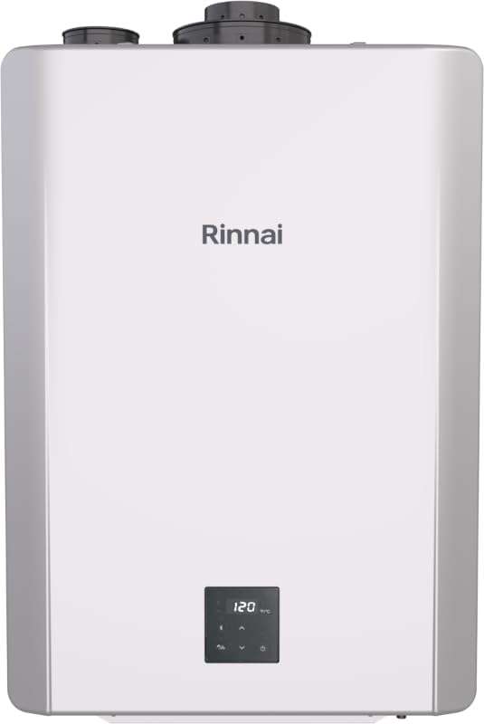 NEW Rinnai RX199iN Condensing Smart Sense Natural Gas or Propane Tankless Water Heater, Indoor or Outdoor Water Heater, Up to 11.1 GPM, 199,000 BTU
