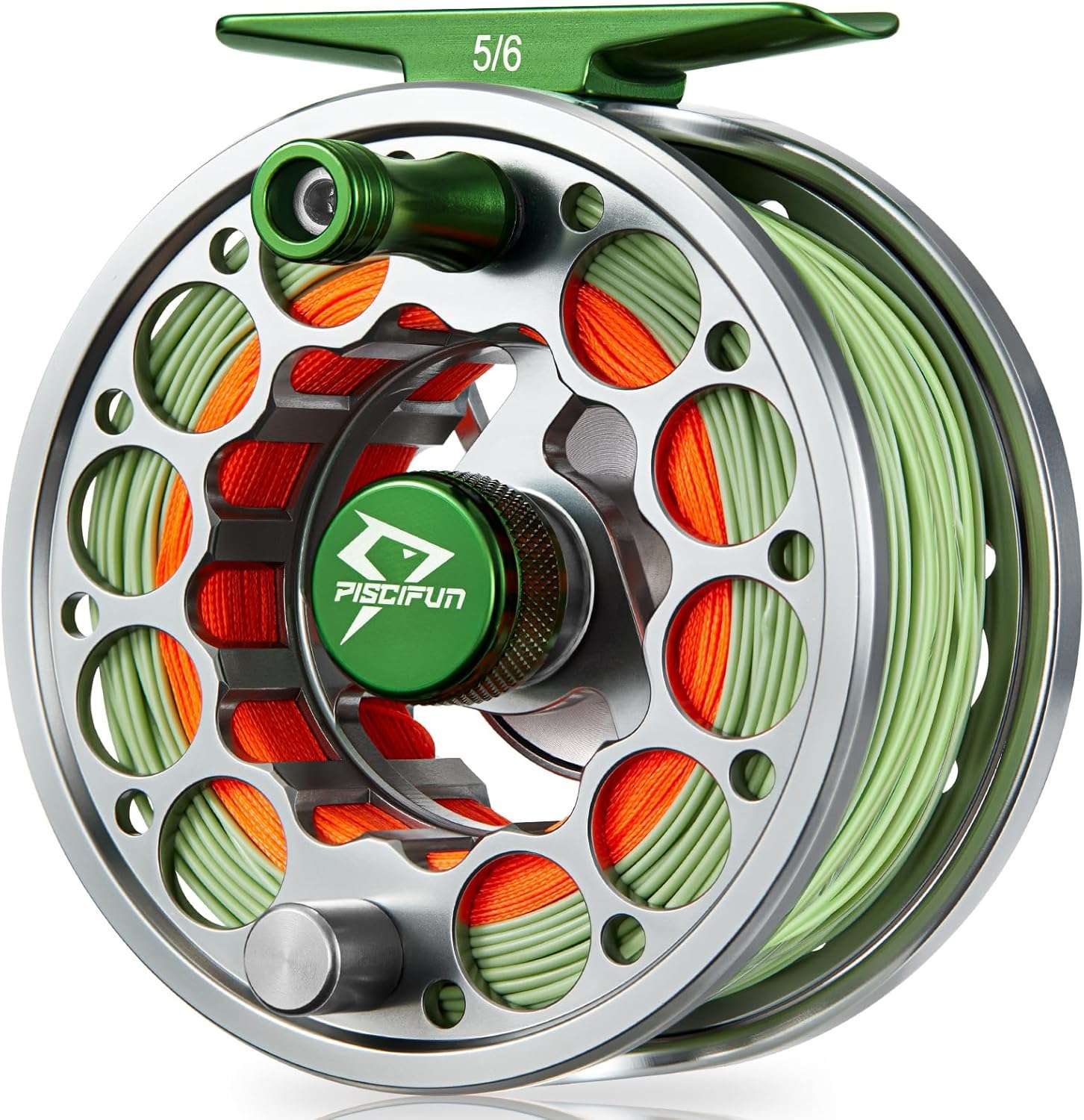 Piscifun Sword Fly Fishing Reel with CNC Machined Aluminum Alloy Housing, 3/4, 5/6, 7/8, 9/10 Weights (Black, Gunmetal, Pink, Space Gray)
