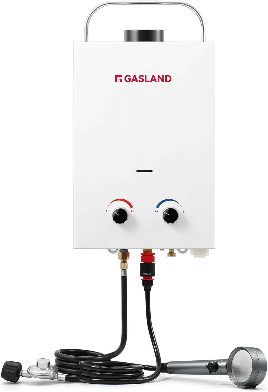 GASLAND BS158 Outdoor Portable Gas Water Heater 1.58GPM, 6L Propane Tankless Water Heater for RV Camping Cabin Boat,
