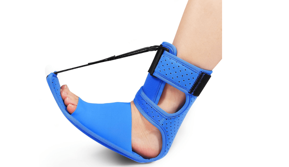 Upgrade Plantar Fasciitis Night Splint & Relief Brace with Adjustable Straps - Support for Achilles Tendonitis, Heel Spur Pain, Day & Night Use 