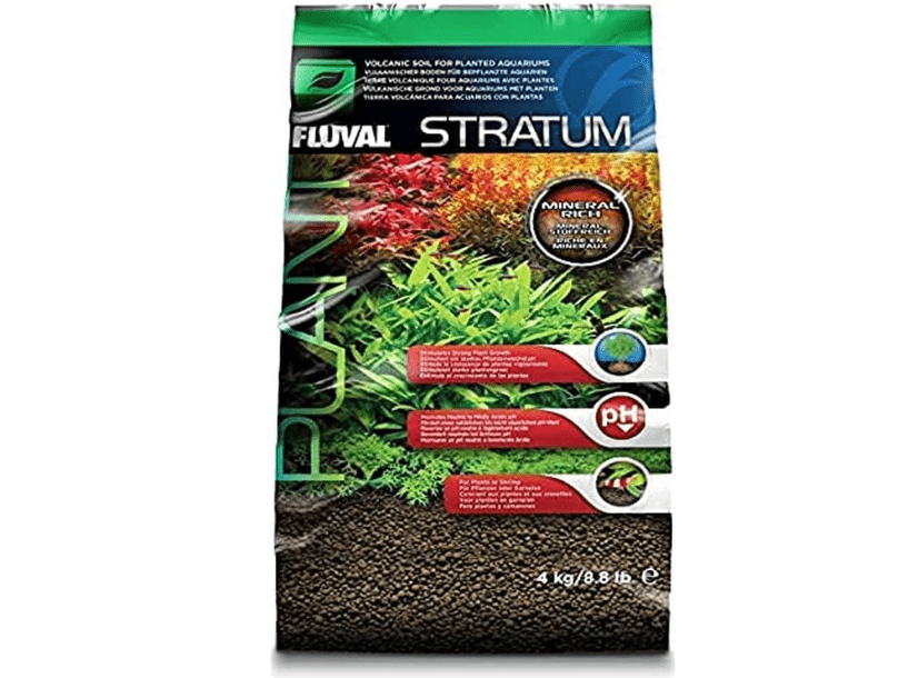 Fluval 12694 Plant and Shrimp Stratum for Freshwater Fish Tanks, 8.8 lbs. – Aquarium Substrate for Strong Plant Growth, Supports Neutral to Slightly Acidic 