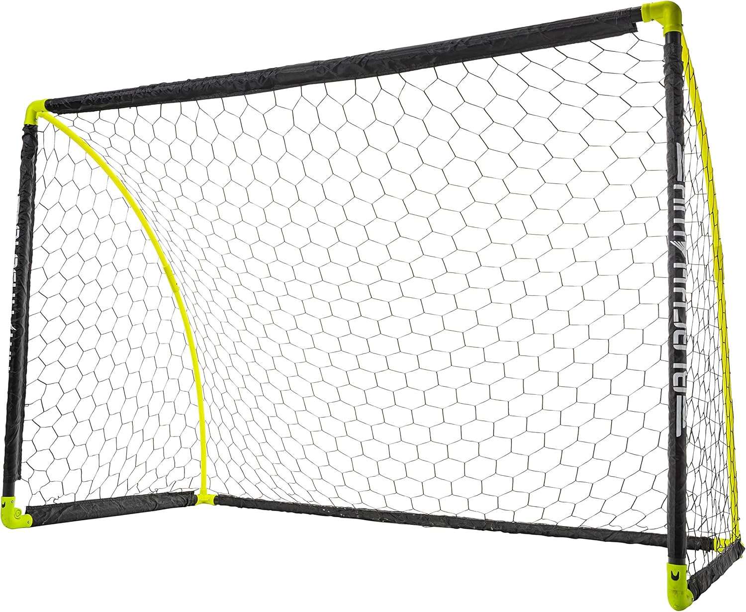 Franklin Sports Portable Soccer Goal - Kids Backyard Soccer Net - 6 x 4 Foot - All-Weather, Durable, Easy Storage - Blackhawk Goal 