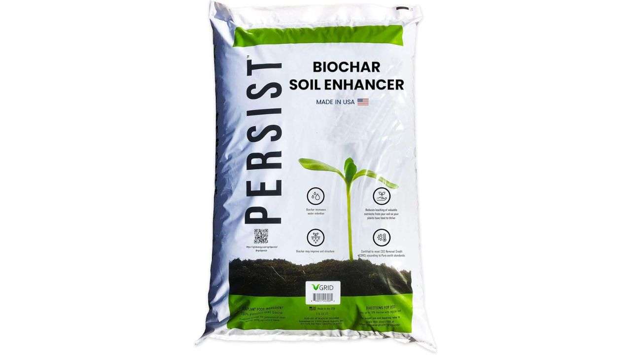  Persist Horticultural Charcoal 1.5 cuft, Biochar Soil Amendment for Plants, Improves Soil Quality, 100% Natural Active Carbon