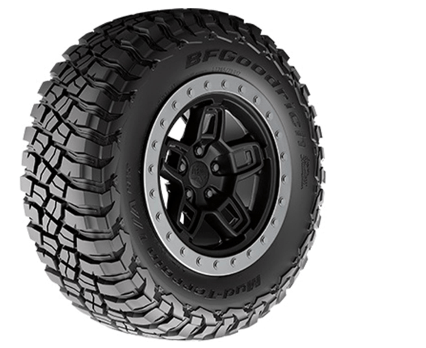 BFGoodrich Mud Terrain T/A KM3 Radial Car Tire for Light Trucks, SUVs, and Crossovers, 37x12.50R17/D 124Q
