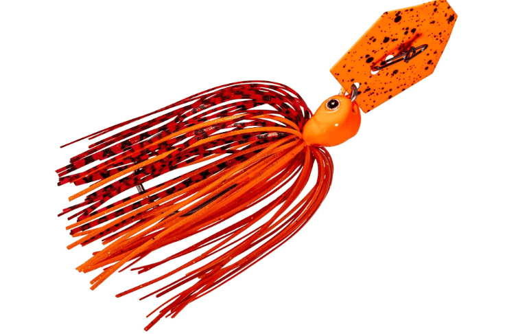 Z-Man CBJH38-21 Chatterbait Jackhammer 3/8 Oz Fire Craw Orange