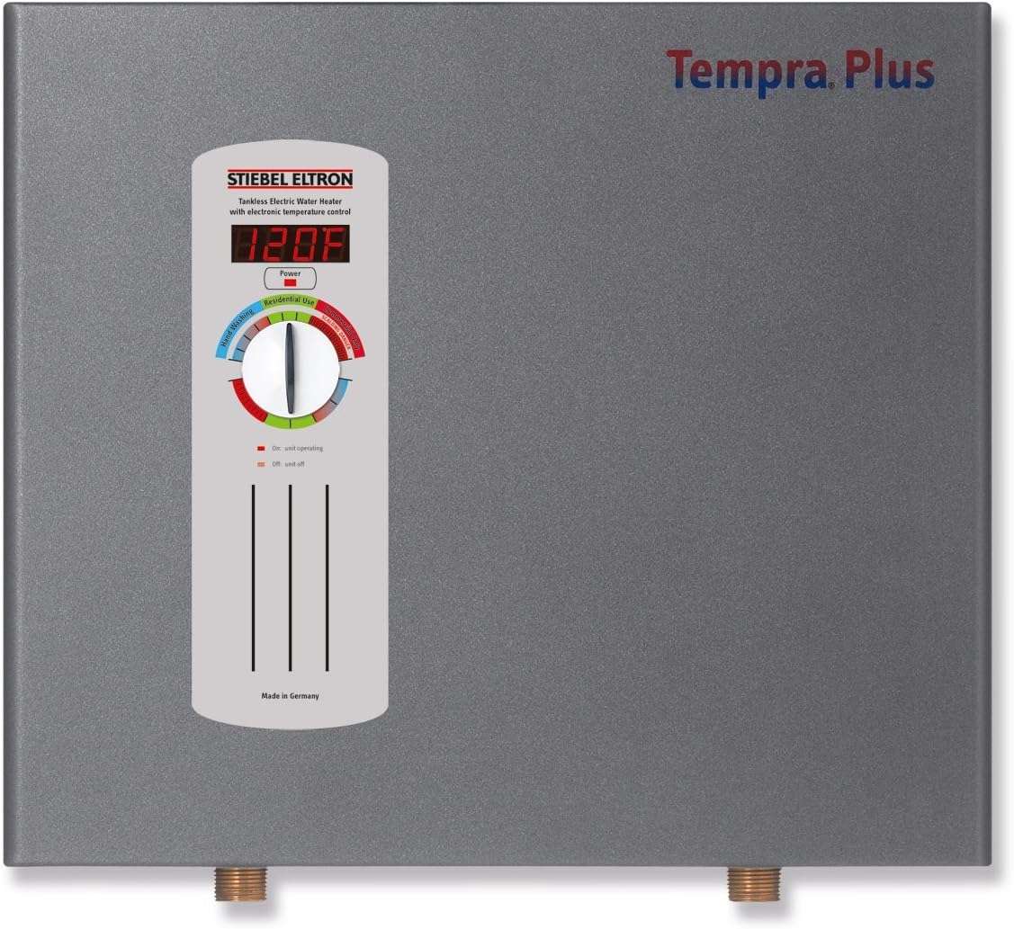 Stiebel Eltron Tempra 36 Plus Tempra Plus 36 kW, tankless electric water heater with Self-Modulating Power Technology & Advanced Flow Control