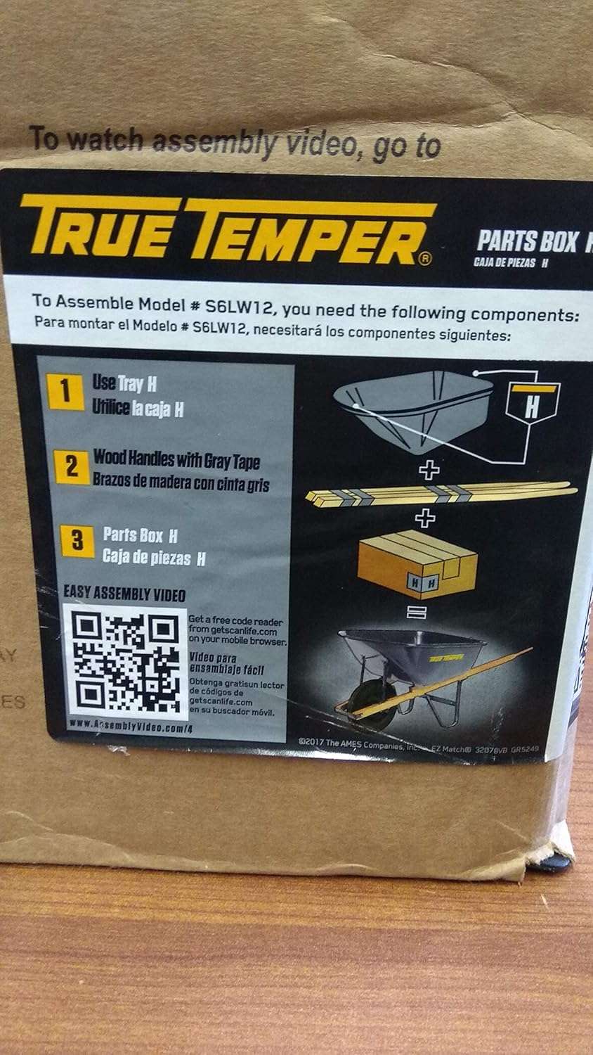 Ames 00068890VB Wheelbarrow Parts R6Tc14