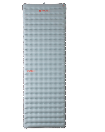 NEMO Equipment Tensor All-Season Ultralight Insulated Sleeping Pad - Long Wide (76"x25") - Blade/Spicy Orange
