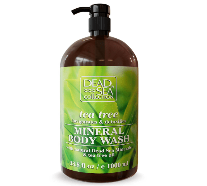 Dead Sea Collection Tea Tree Body Wash – Hydrating Shower Gel with Dead Sea Minerals & Tea Tree Oil – Scented Body Wash for Dry & Sensitive Skin 