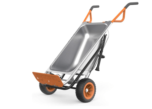 Worx WG050 8-in-1 Aerocart Garden Cart/Wheelbarrow Heavy Duty/Dolly
