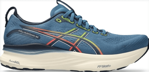 ASICS Men's Gel-Kayano 32 Running Shoes, 10.5, Winter SEA/Midnight