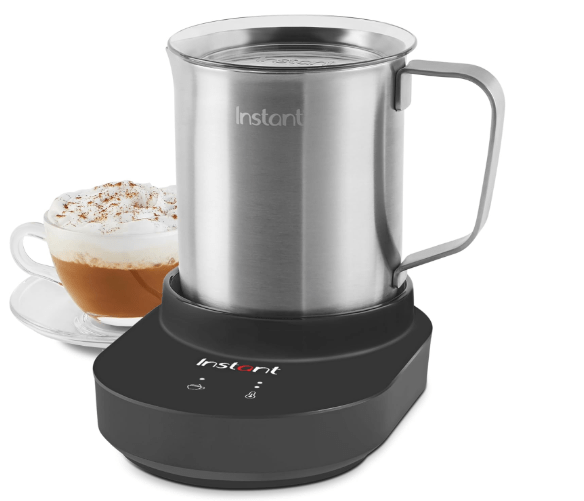 Instant Pot Instant MagicFroth 9-in-1 Electric Milk Steamer and Frother, 17oz Stainless Steel Pitcher, Hot and Cold Foam Maker and Milk Warmer for Lattes, Cappuccinos, Macchiato