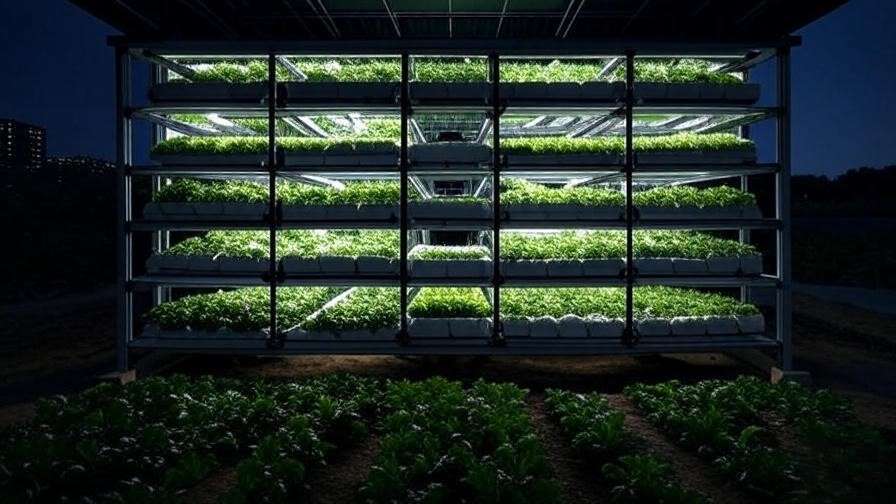 Multi-tier vertical farm with zoned heating and automation for large-scale warmth