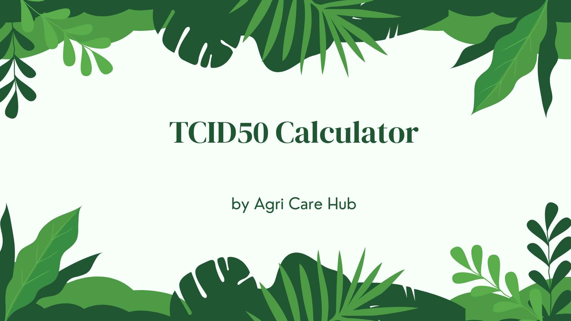 TCID50 Calculator: Accurate Viral Titer Tool