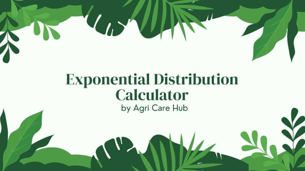 Exponential Distribution Calculator