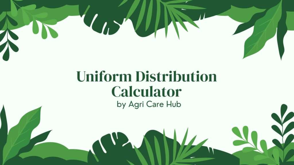 Uniform Distribution Calculator