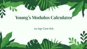 Young’s Modulus Calculator