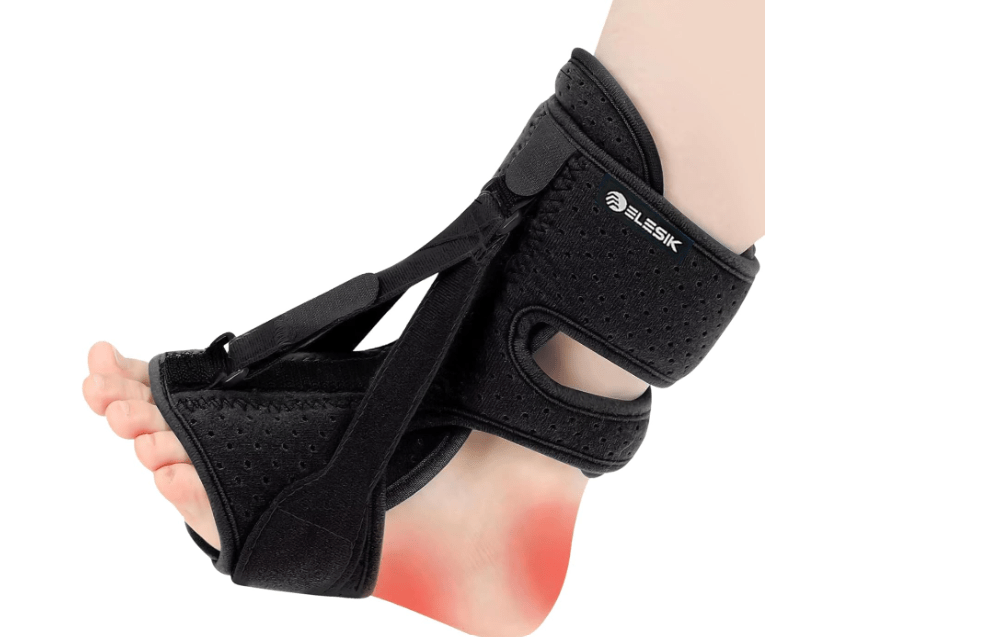ELESIK Plantar Fasciitis Night Splint and Brace, Upgraded Planters Facetious Relief, Foot Drop and Achilles Tendonitis Relief Brace. Night Splint