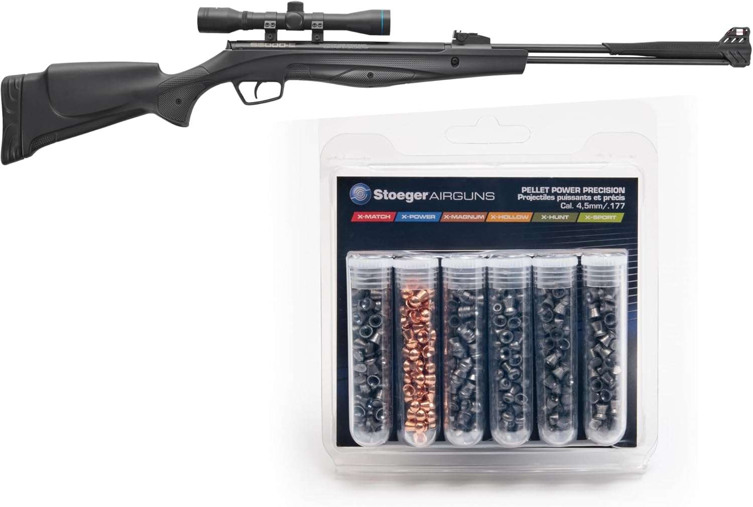 Benjamin Marauder Synthetic Stock PCP-Powered Multi-Shot Bolt-Action Pellet Hunting Air Rifle