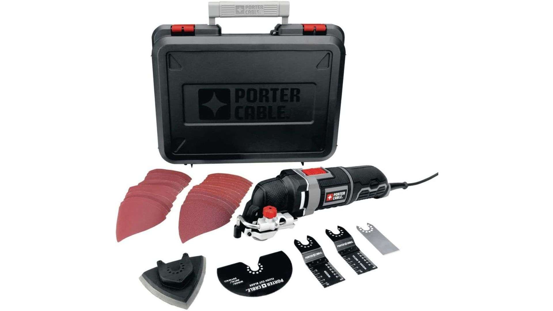 PORTER-CABLE Oscillating Tool Kit with 31-Piece Accessories, 3-Amp (PCE605K)
