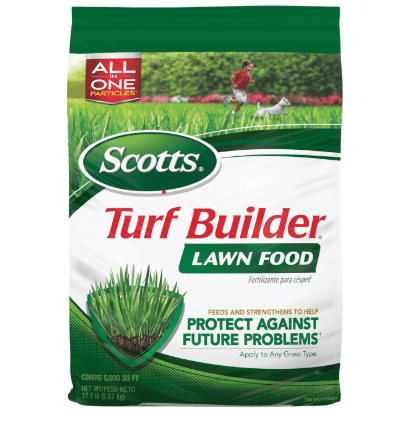  Scotts Turf Builder Lawn Food - Fertilizer for All Grass Types, 5,000 sq. ft., 12.5 lbs.
