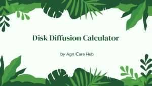 Disk Diffusion Calculator