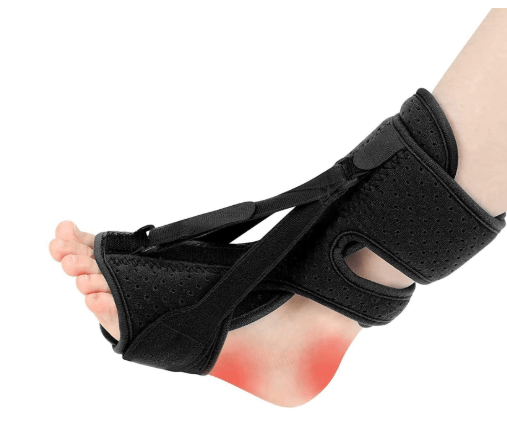 Plantar Fasciitis Night Splint-Upgrade 3 Adjustable Planter Facetious Relief Brace,Plantar Fasciitis Relief Women Men Straps,Support Relief Foot Drop Achilles Tendonitis Day Night(Black-1PC)