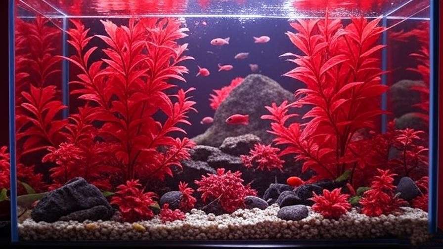 red aquarium plants