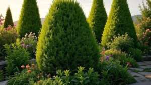 cypress shrubs