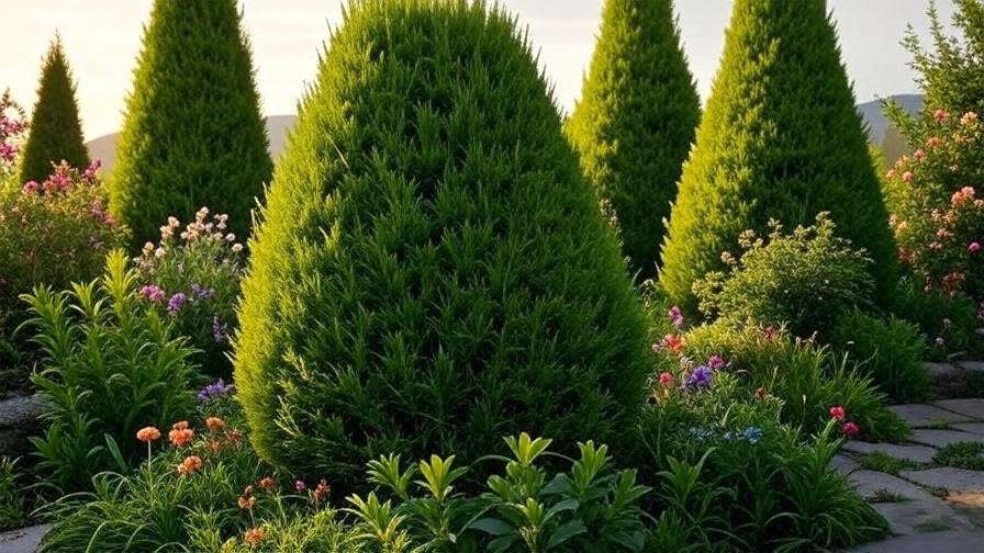 cypress shrubs