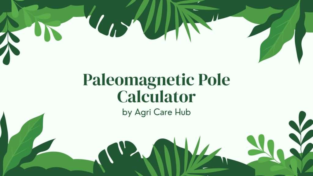 Paleomagnetic Pole Calculator