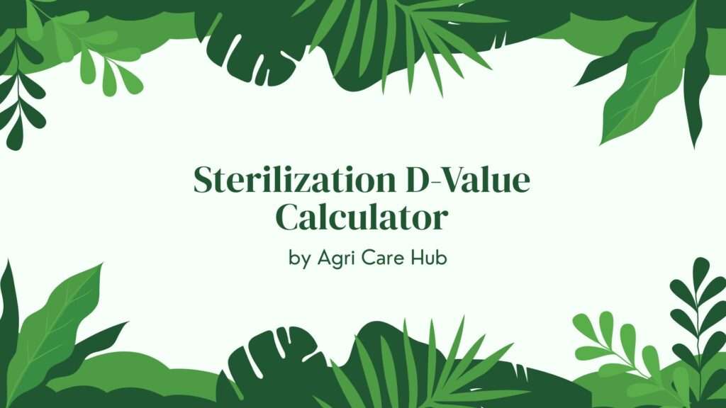 Sterilization D-Value Calculator