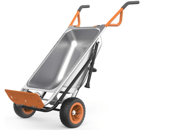 Worx WG050 8-in-1 Aerocart Garden Cart/Wheelbarrow Heavy Duty/Dolly