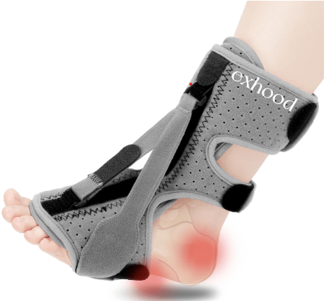 Plantar Fasciitis Night Splint, Plantar Fasciitis Relief Brace, 3 Adjustable Straps Relief Brace for Foot Drop, Achilles Tendonitis & Heel Pain 