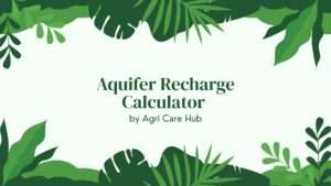 Aquifer Recharge Calculator