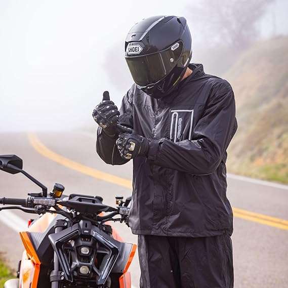 Tourmaster Defender Two-Piece Motorcycle Rainsuit 