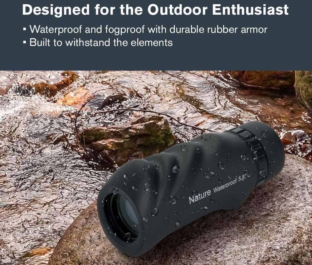 Celestron – Nature 10x25 Monocular – Ideal for Hiking and Wildlife Viewing – Multi-Coated Optics – 25mm Objective Lens – BaK-4 Prism –Twist-Up Eyecup – Waterproof & Fogproof 