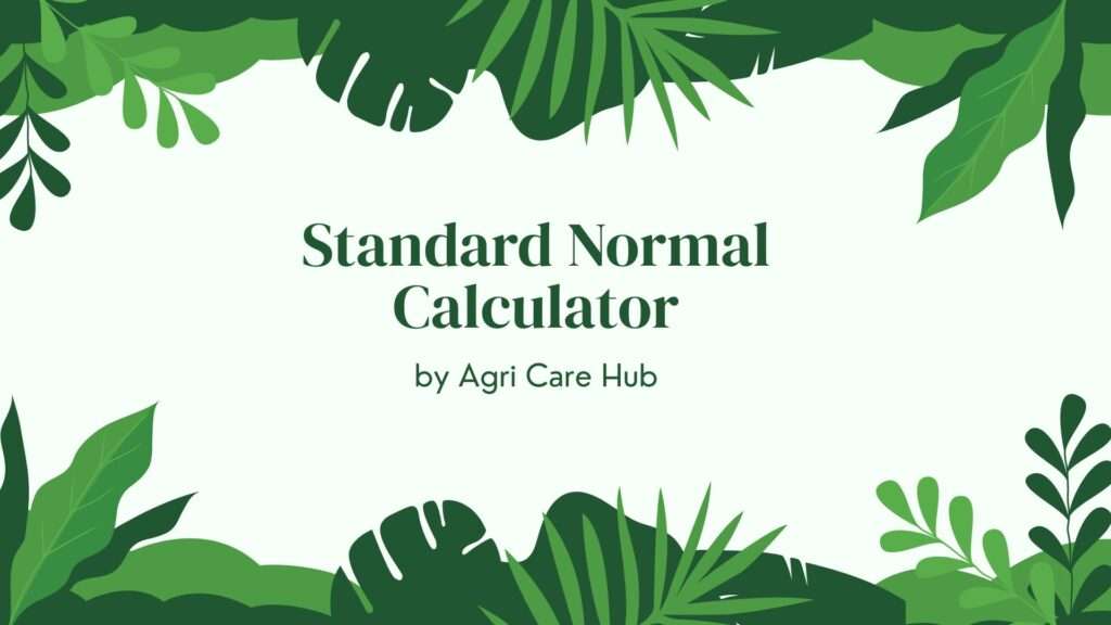 Standard Normal Calculator