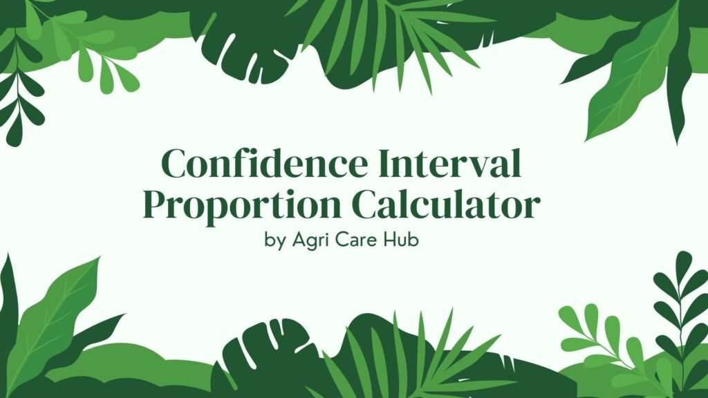 Confidence Interval Proportion Calculator