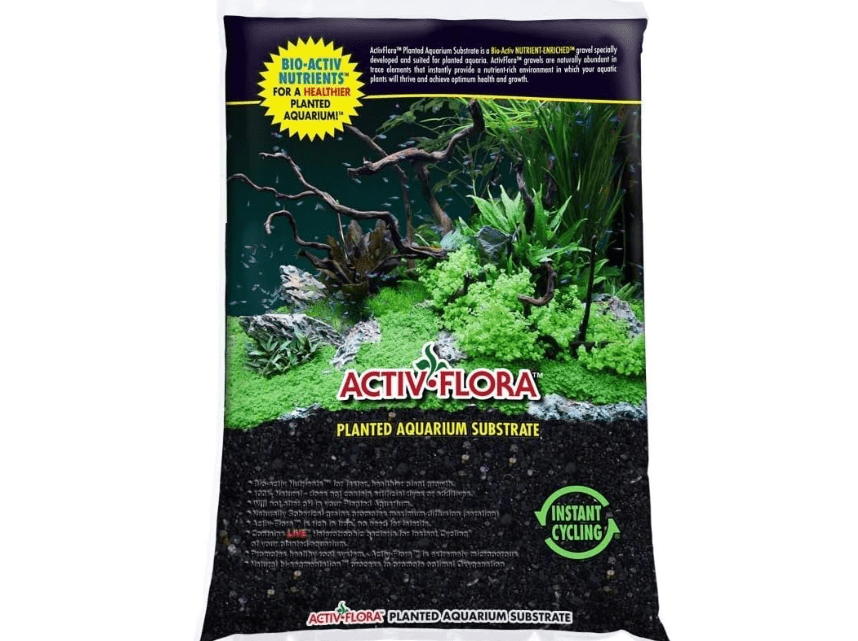 Activ-Flora Floracor Black Aquarium Substrate, 16 Lbs - Premium Aquarium Substrate, Ideal for Planted Aquariums, Enhances Water Quality and Plant Growth 