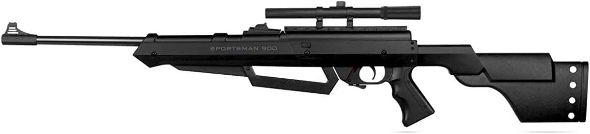 Stoeger XM1 PCP Airgun, Scope, and Hand Pump Combo - .22 Caliber - Black Synthetic with Fiber-Optic Sights & 4 x 32 Scope