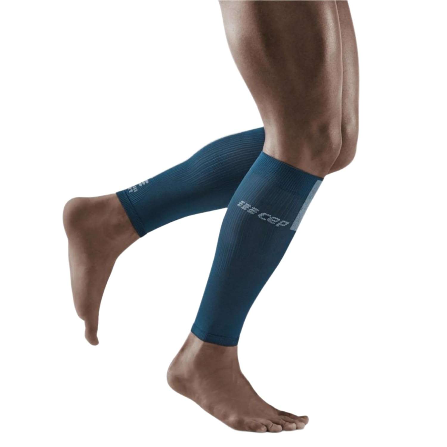 CEP The Run Calf Sleeves 3.0, Blue/Grey, Men, V

