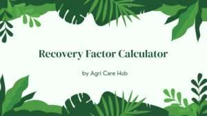 Recovery Factor Calculator