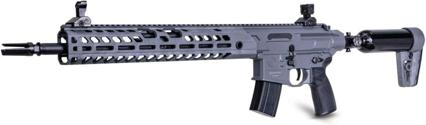 Sig Sauer MCX Virtus PCP Pellet Air Rifle | 30rd RPM .22LR Caliber Semi-Automatic Pre-Charged Pneumatic Rifle for Target Shooting Training