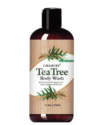 Chamuel Tea Tree Body Wash - Made With Natural Ingredients To Fights Itchy Skin, Body Odor, Athlete's Foot, Jock Itch & Toenails Issues - Organic 