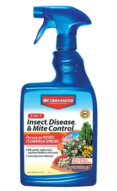 BioAdvanced 3-in-1 Insect, Disease, and Mite Control, 24 oz Ready-to-Use
