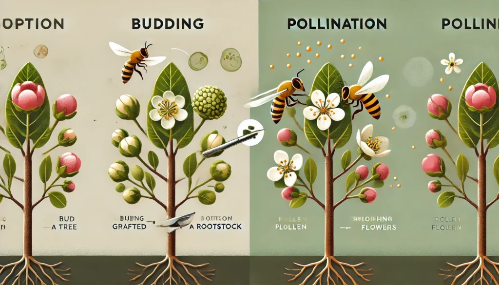 Budding and Pollination