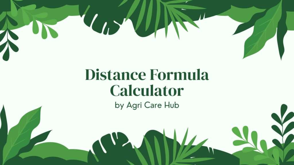 Distance Formula Calculator