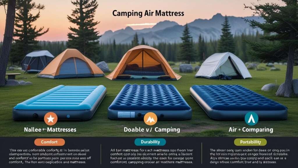 Find the best air mattress for camping with our expert guide. Compare comfort, durability, and portability for better sleep outdoors.